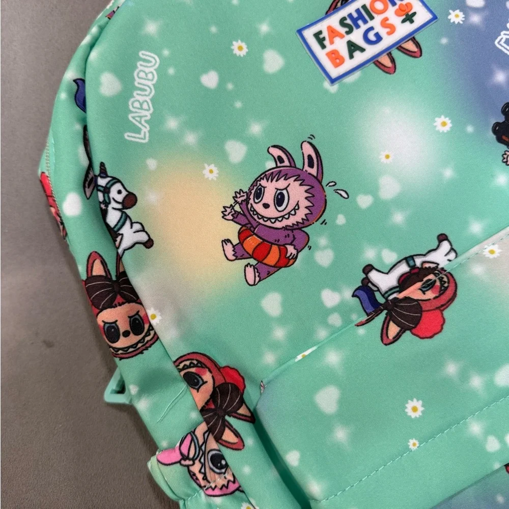 Labubu Mint Green Backpack with adorable celestial design, Brand New With Tags - Picture 4 of 14